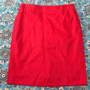 Banana Republic red skirt